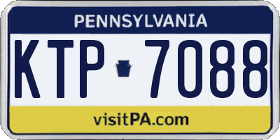PA license plate KTP7088