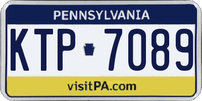 PA license plate KTP7089