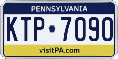 PA license plate KTP7090