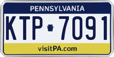 PA license plate KTP7091