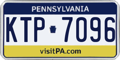 PA license plate KTP7096