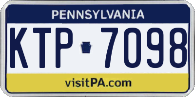 PA license plate KTP7098