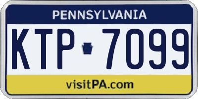 PA license plate KTP7099