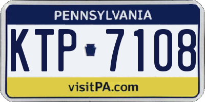 PA license plate KTP7108