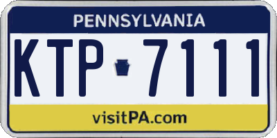 PA license plate KTP7111