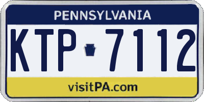 PA license plate KTP7112