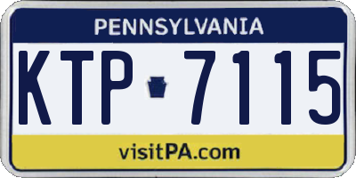 PA license plate KTP7115