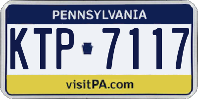 PA license plate KTP7117
