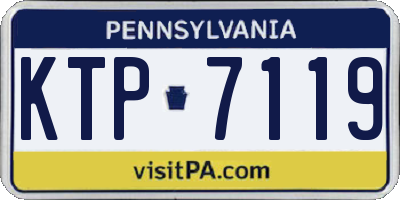 PA license plate KTP7119