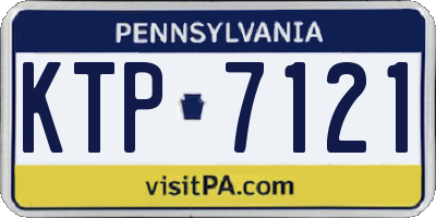 PA license plate KTP7121