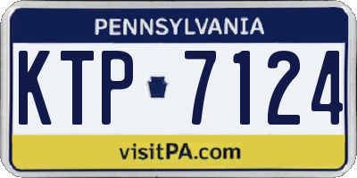 PA license plate KTP7124