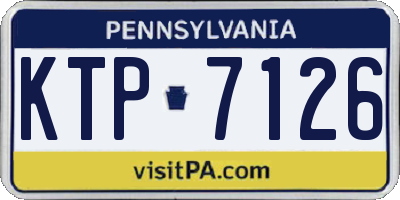 PA license plate KTP7126