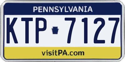 PA license plate KTP7127