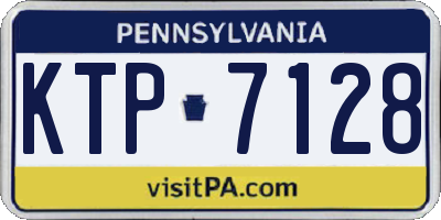 PA license plate KTP7128