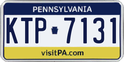 PA license plate KTP7131