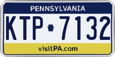 PA license plate KTP7132