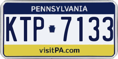 PA license plate KTP7133