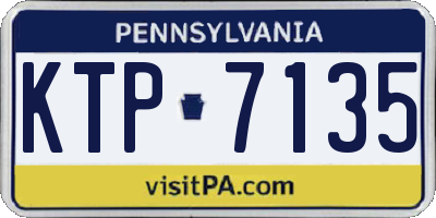 PA license plate KTP7135