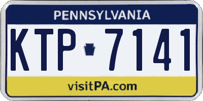 PA license plate KTP7141