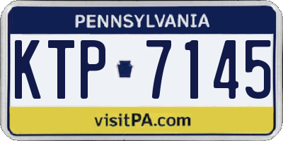 PA license plate KTP7145