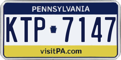 PA license plate KTP7147