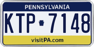 PA license plate KTP7148