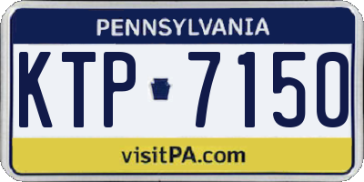 PA license plate KTP7150