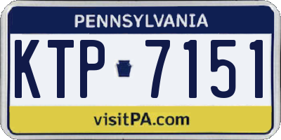 PA license plate KTP7151