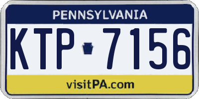 PA license plate KTP7156