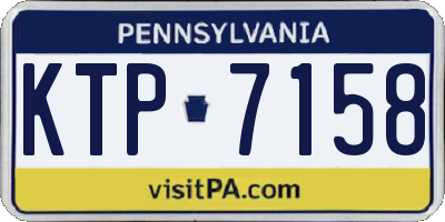 PA license plate KTP7158