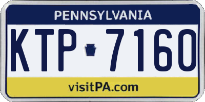 PA license plate KTP7160