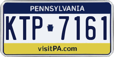 PA license plate KTP7161