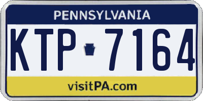 PA license plate KTP7164