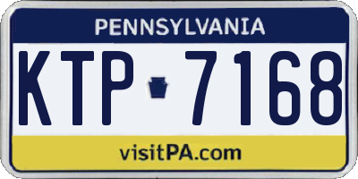 PA license plate KTP7168