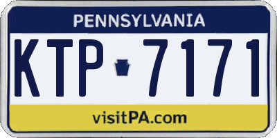 PA license plate KTP7171