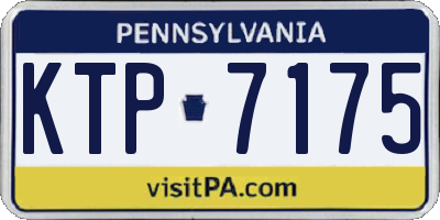 PA license plate KTP7175
