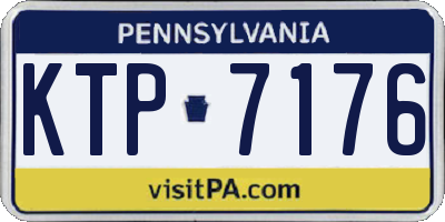 PA license plate KTP7176