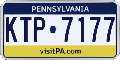 PA license plate KTP7177