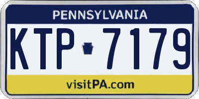 PA license plate KTP7179