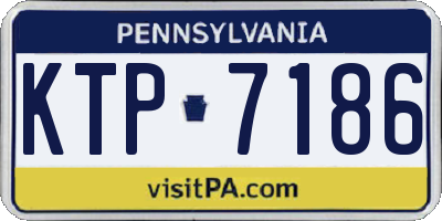 PA license plate KTP7186