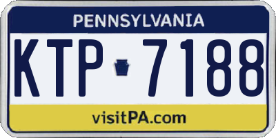 PA license plate KTP7188