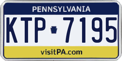 PA license plate KTP7195