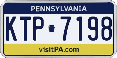 PA license plate KTP7198