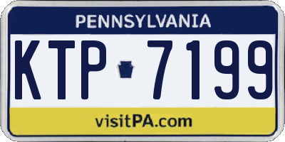 PA license plate KTP7199