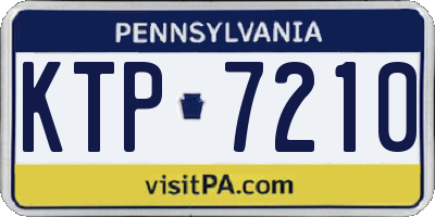 PA license plate KTP7210