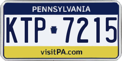 PA license plate KTP7215