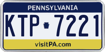 PA license plate KTP7221