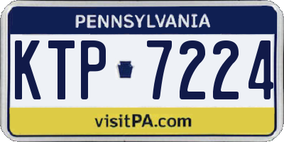 PA license plate KTP7224