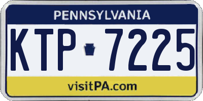 PA license plate KTP7225
