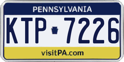 PA license plate KTP7226